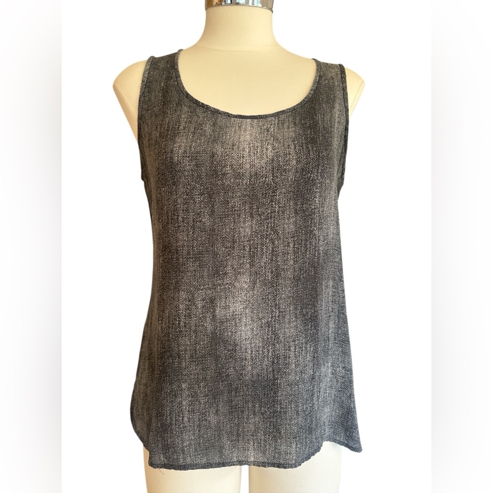 Eileen Fisher Silk Gray Haze Tank S